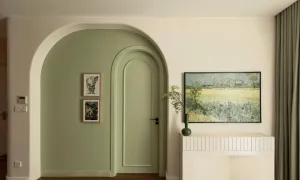 450 triệu đồng hoàn thiện căn hộ 80 m2 với màu sắc quả bơ